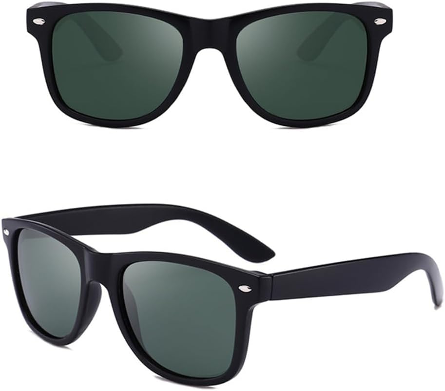 

Черные поляризованные солнцезащитные очки в черной оправе для мужчин, защита от ультрафиолета UV400, поляризованные линзы для вождения, зеркальные линзы для женщин VFDHN, 7