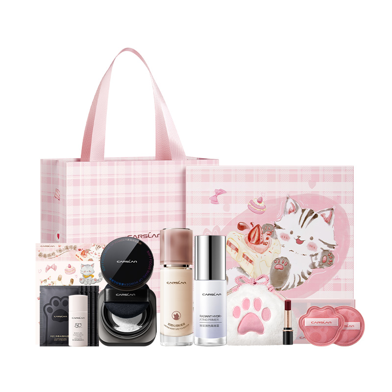 

Набор для макияжа Advanced Base Makeup CP3 Box: тональная основа, пудра, праймер, помада - одиннадцать предметов Carslan, dry skin recommendation | baby cat 4.0+черный magnetic loose powder+radiance primer milk