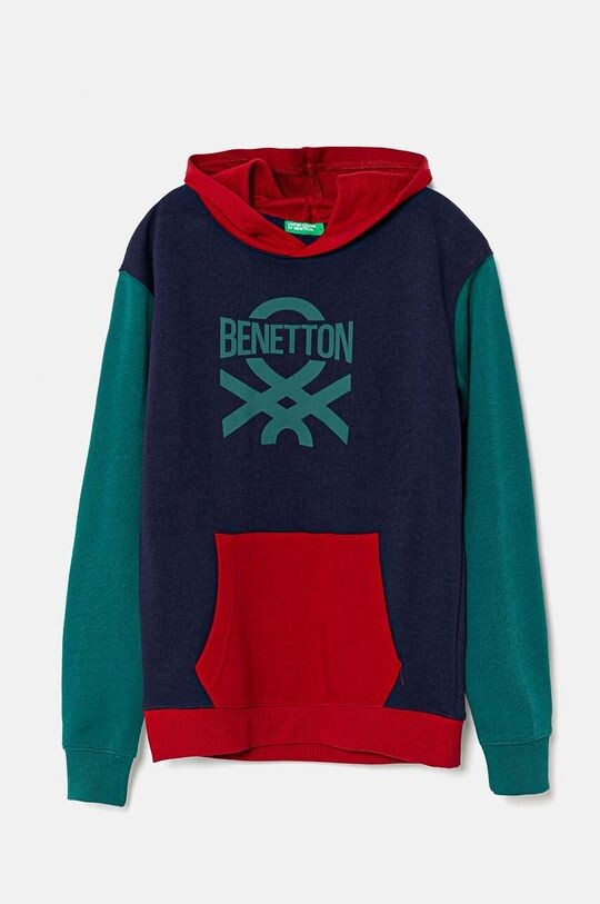 

Детская хлопковая толстовка United Colors of Benetton, темно-синий