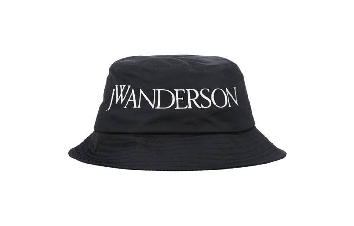

JW Anderson Вышитая кепка-ведро с логотипом, Black