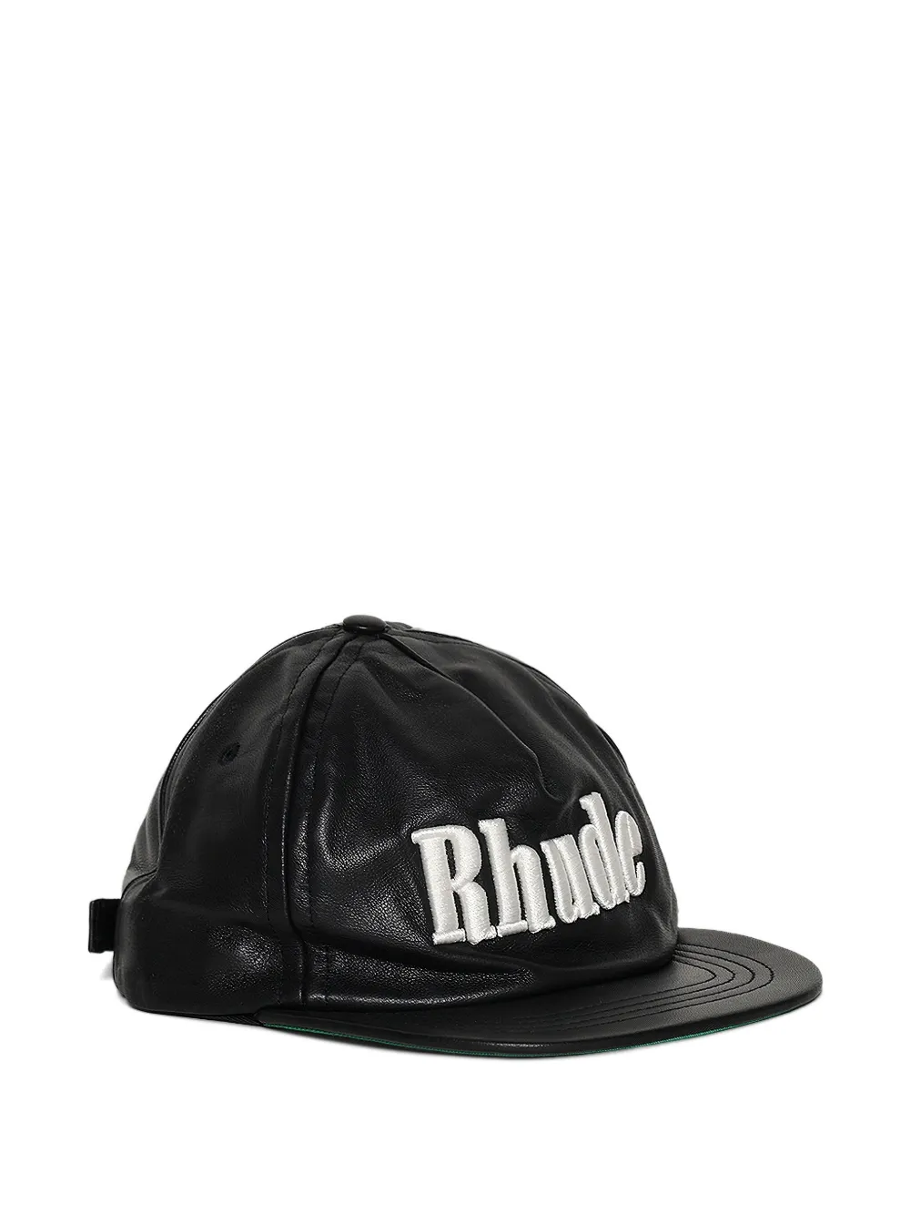 

Кожаная бейсболка с вышитым логотипом RHUDE, черный