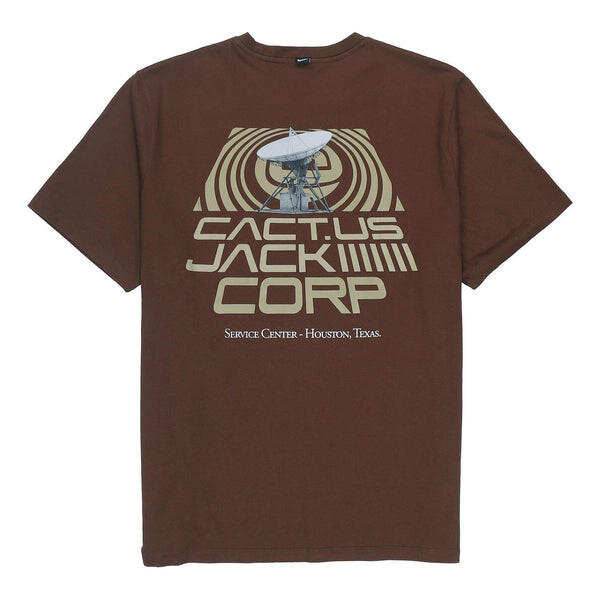 

Футболка Nike x Travis Scott CACT.US CORP Tee 'Brown Beige', мультиколор
