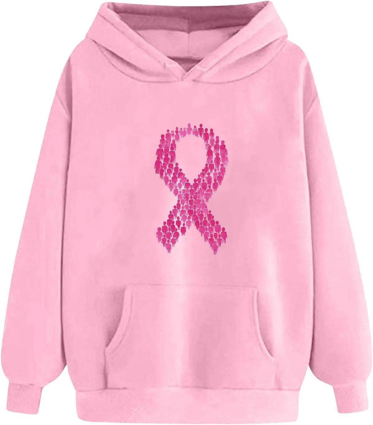 

Графический худи BmkBWO для женщин, оверсайз, с длинным рукавом