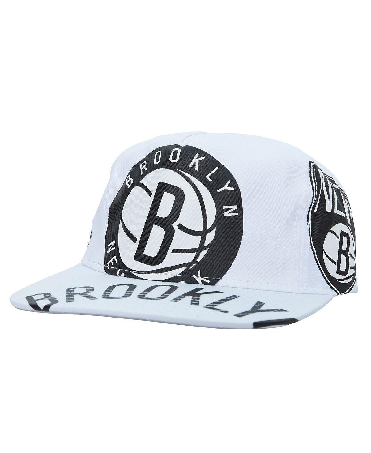 

Мужская белая кепка Brooklyn Nets Hardwood Classics In Your Face Deadstock Snapback Mitchell & Ness