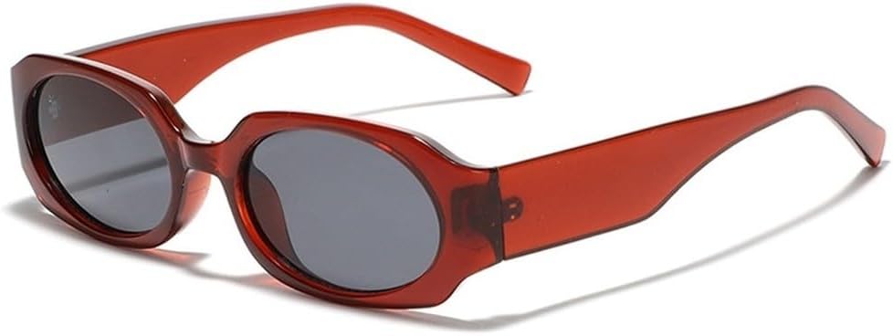 

Модные многоугольные прямоугольные солнцезащитные очки-гелевые защитные очки для женщин, ретро, ​​красные и синие оттенки, защита от ультрафиолета UV400, мужские солнцезащитные очки SKFGNX, Red Gray