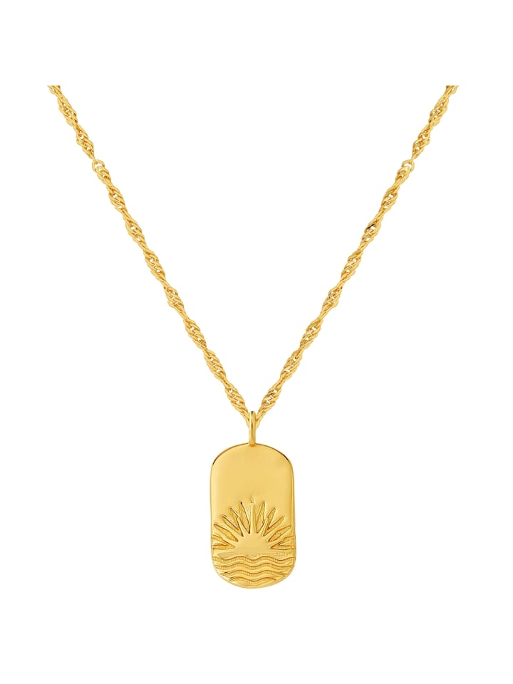 

Glanzstücke München Колье «Закат» из стерлингового серебра с желтым золотом