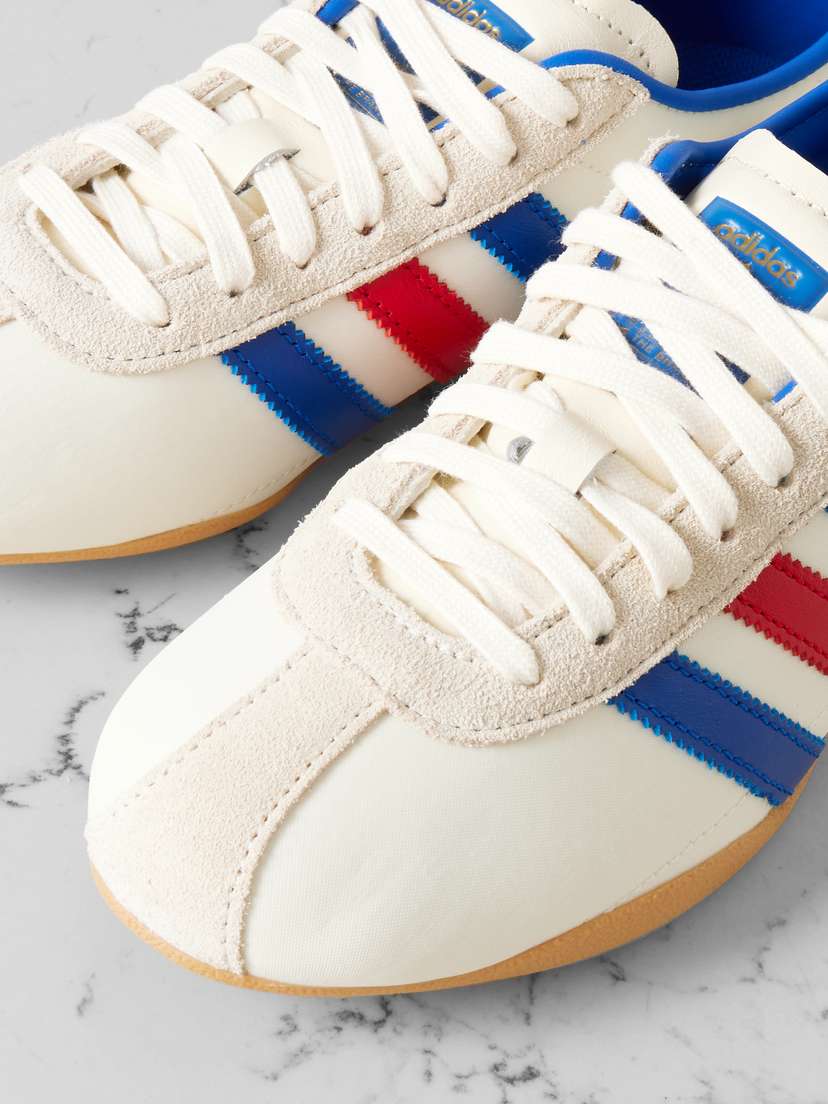 Кроссовки Tokyo из кожи и замши с сетчатой отделкой Adidas Originals, белый — фото 4