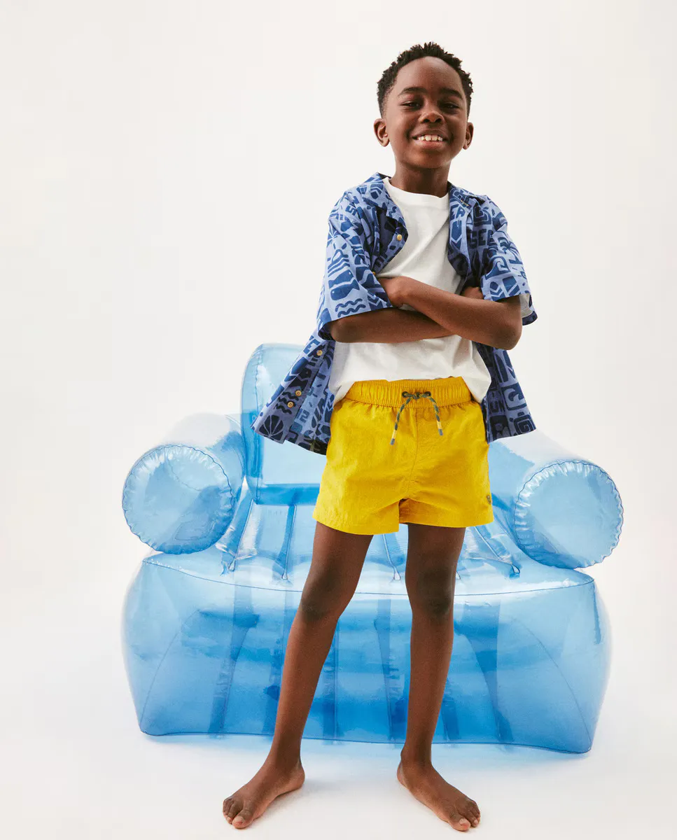 

Базовый купальник для мальчика Kids El Corte Inglés, горчичный