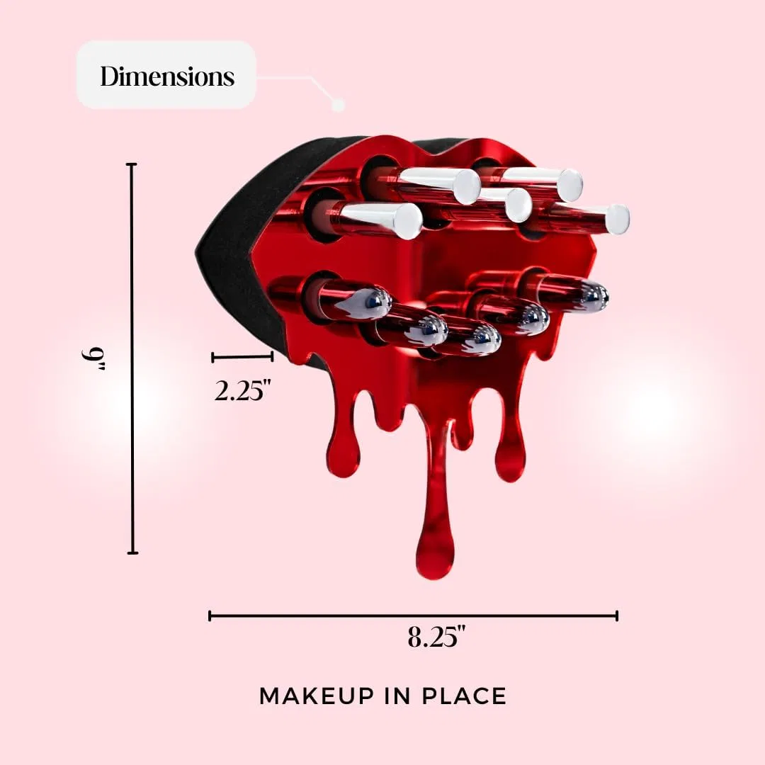 Органайзер для помад MIP Makeup In Place на 10 предметов, зеркально-красный — фото 2
