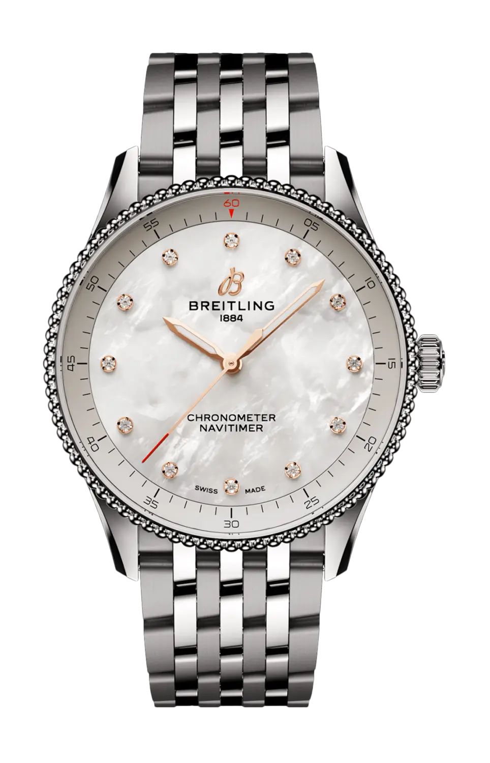 

Часы Breitling Navitimer с перламутром 32 мм