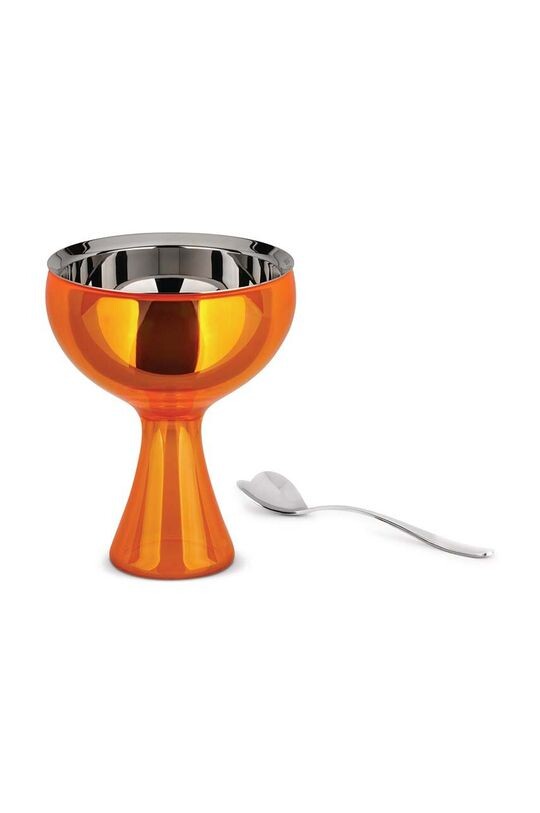 

Чашка для мороженого Big Love с ложкой Alessi, оранжевый