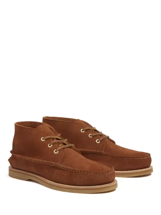 Замшевые ботинки-чукка ручной работы, цвет средне-коричневый Timberland — фото 2