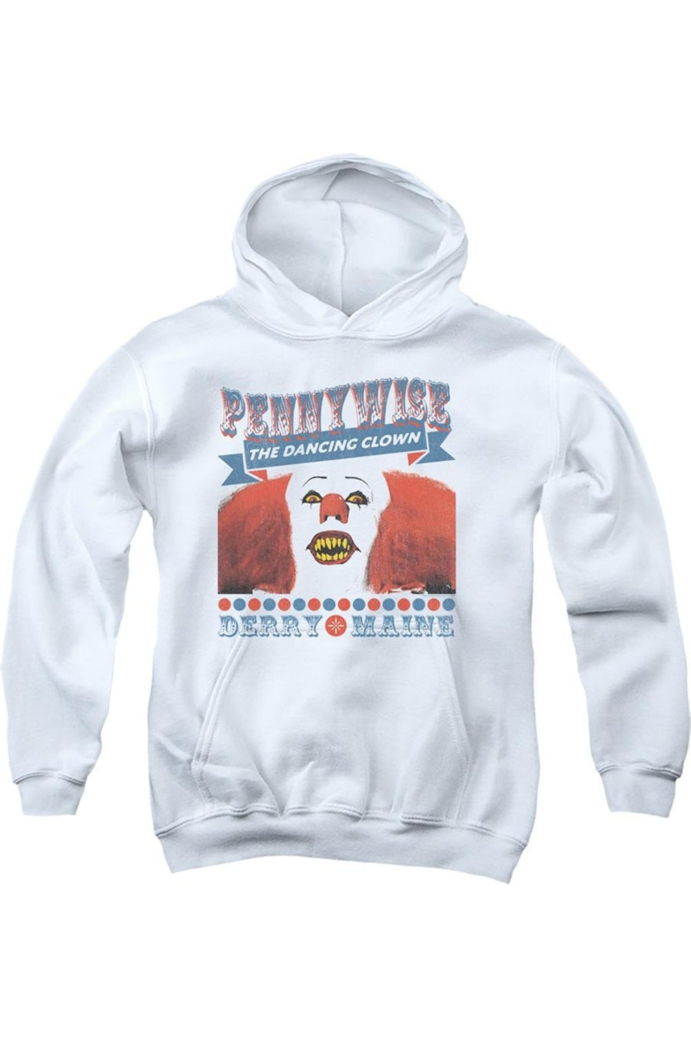 

1990 The Dancing Clown Молодежная толстовка с капюшоном Gildan, белый