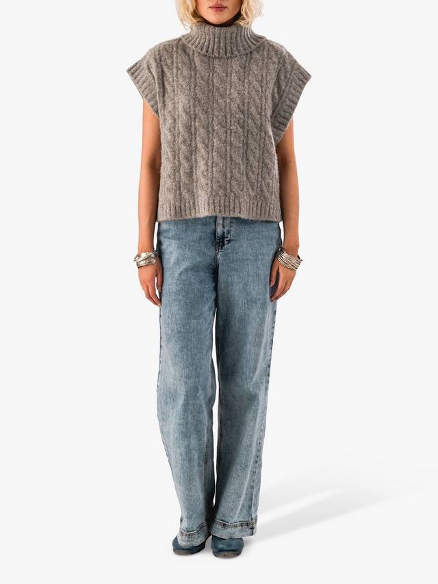 

Джемпер из смесовой шерсти lollys fresno трикотажный Lollys Laundry, цвет Dark Grey Melange