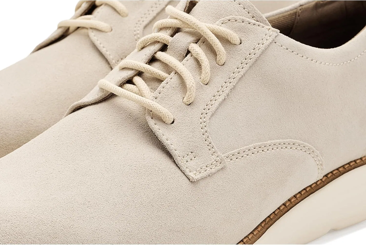 Туфли Cole Haan Grand Men's Crosscourt Baseline Trainers, Angora Suede Ivory — фото 2