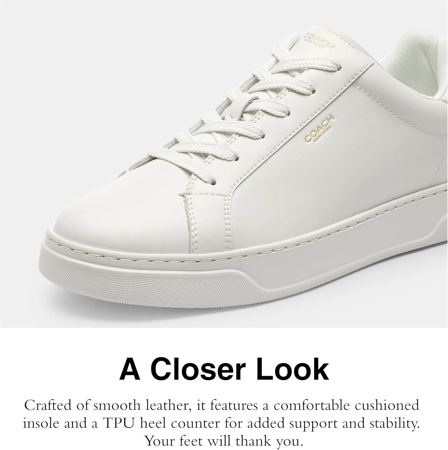 Мужские кроссовки Coach High Line Low Top, белый — фото 4