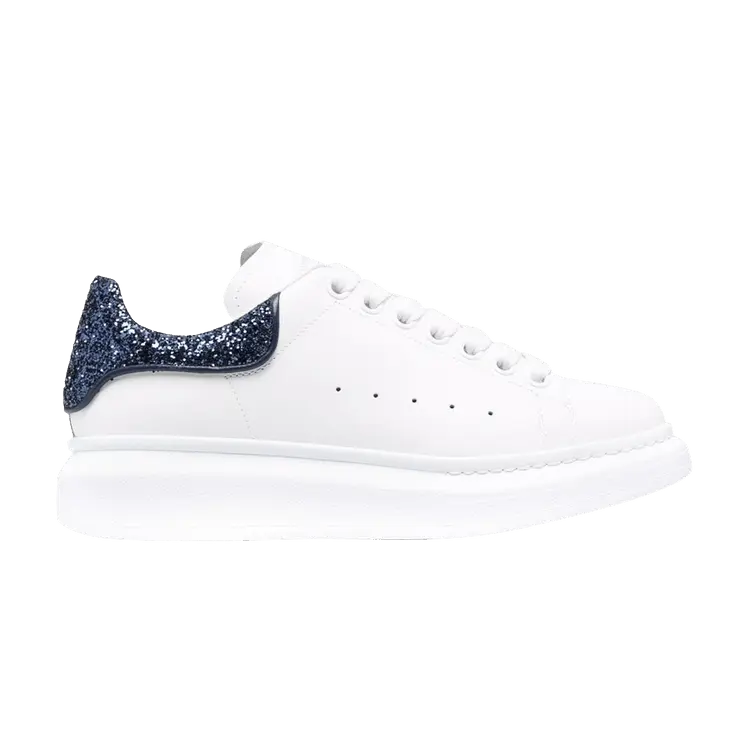 Кроссовки Alexander McQueen Alexander McQueen Wmns Oversized Sneaker 'White Navy Glitter', белый