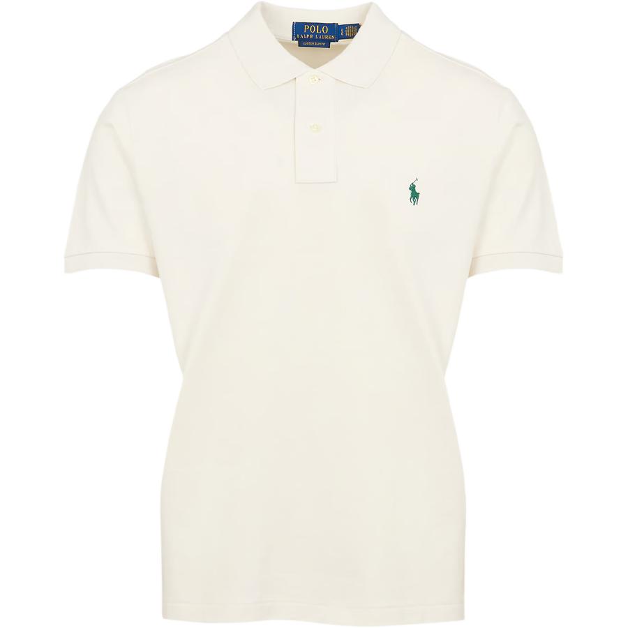 

Прямая поло с вышитым логотипом Polo Ralph Lauren, бежевый