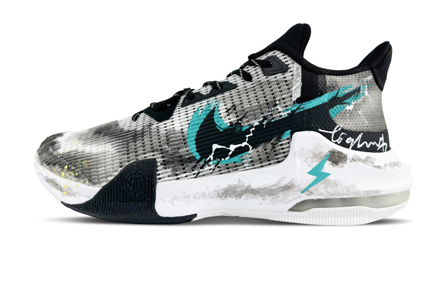 

Баскетбольные кроссовки Air Max Impact для мужчин, средний верх, черный/белый Nike