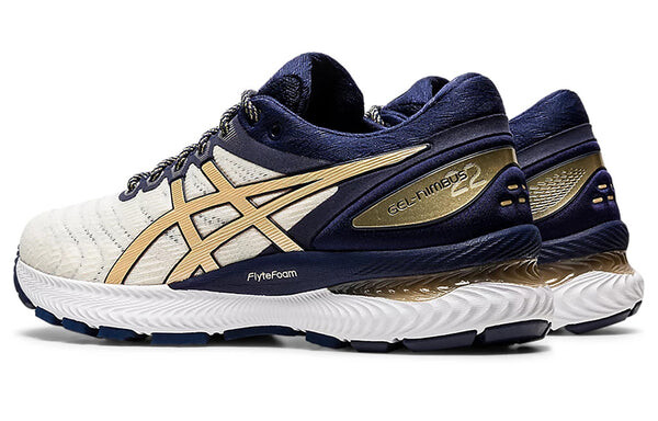 Кроссовки гель нимбус 22 Asics, белый — фото 4