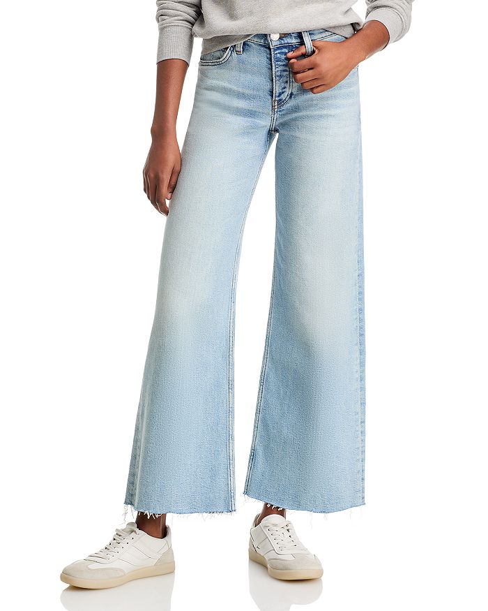

Джинсы средней посадки Wide Leg Ankle в цвете Undertow RE/DONE, синий
