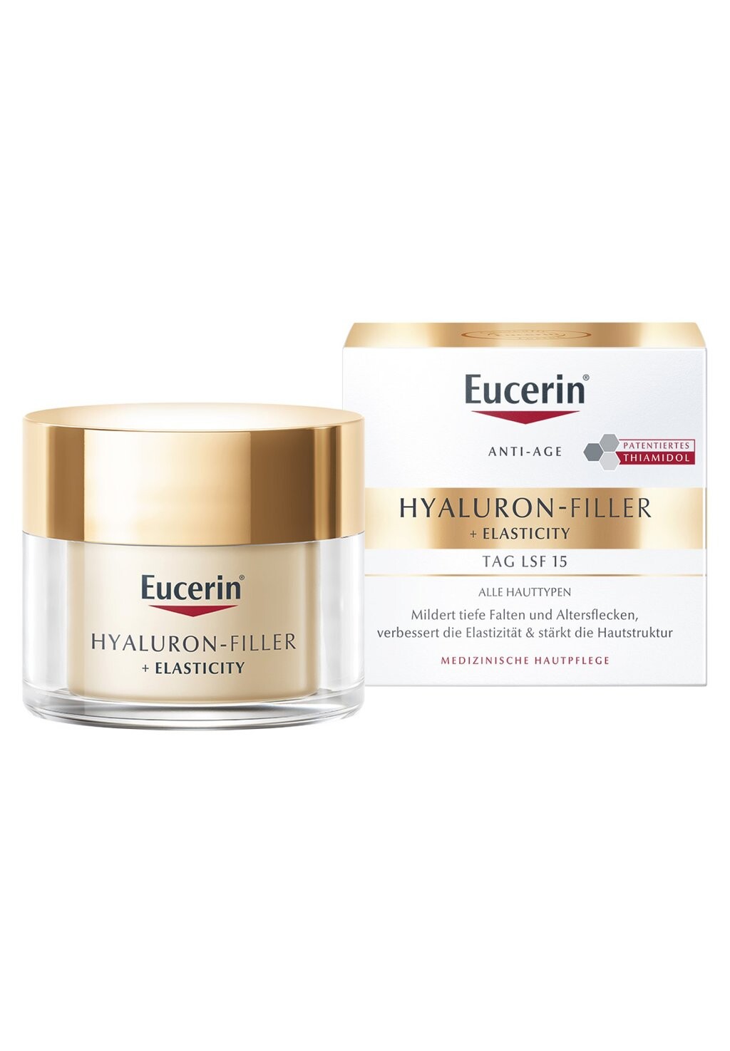 Крем для лица Eucerin — Увлажняющий HYALURON-FILLER + ELASTICITY ANTI AGE TAGESCREME LSF , цвет transparent — фото 2
