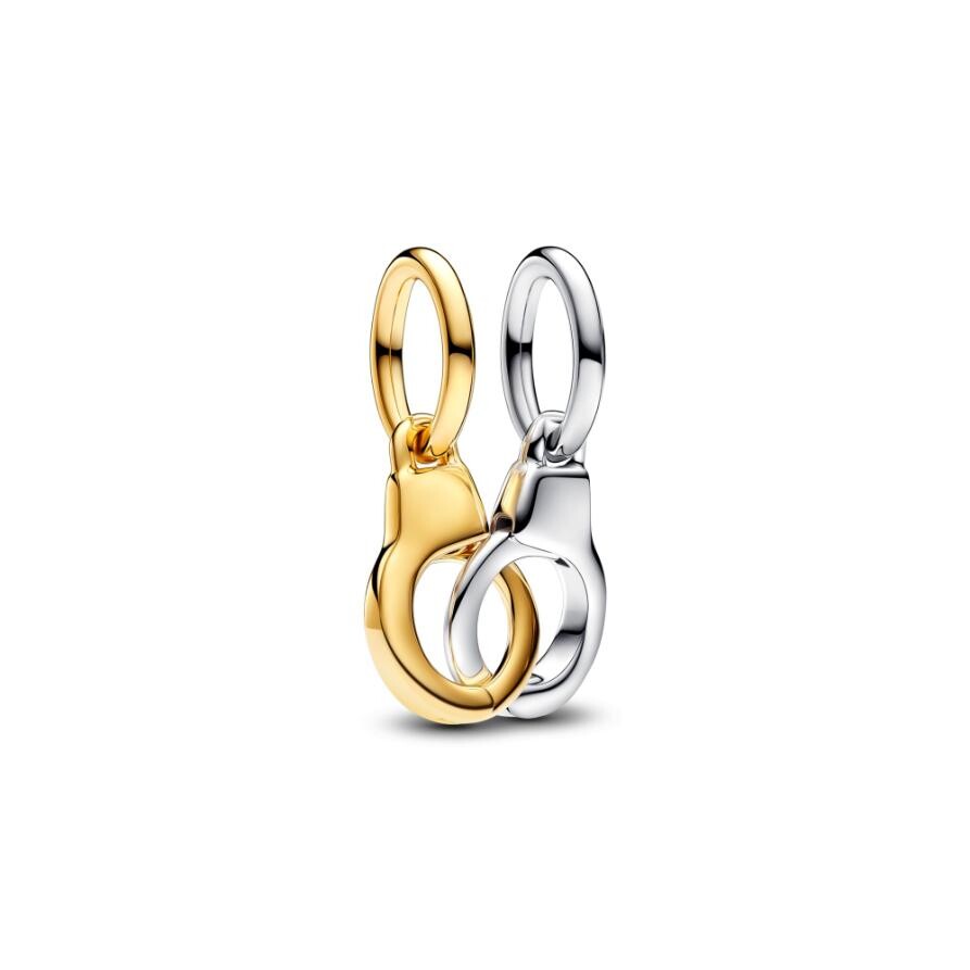 

Шарм Openable & Splittable Handcuffs Dangle Pandora, двухцветный