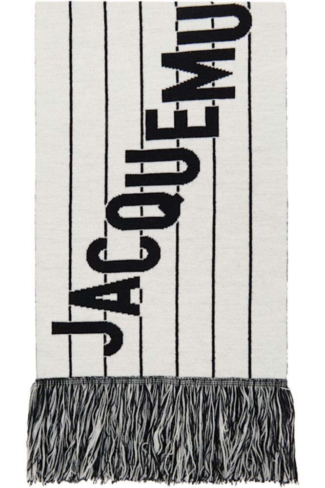 

Черно-белый шарф La Croisière &quot,The Liga&quot JACQUEMUS