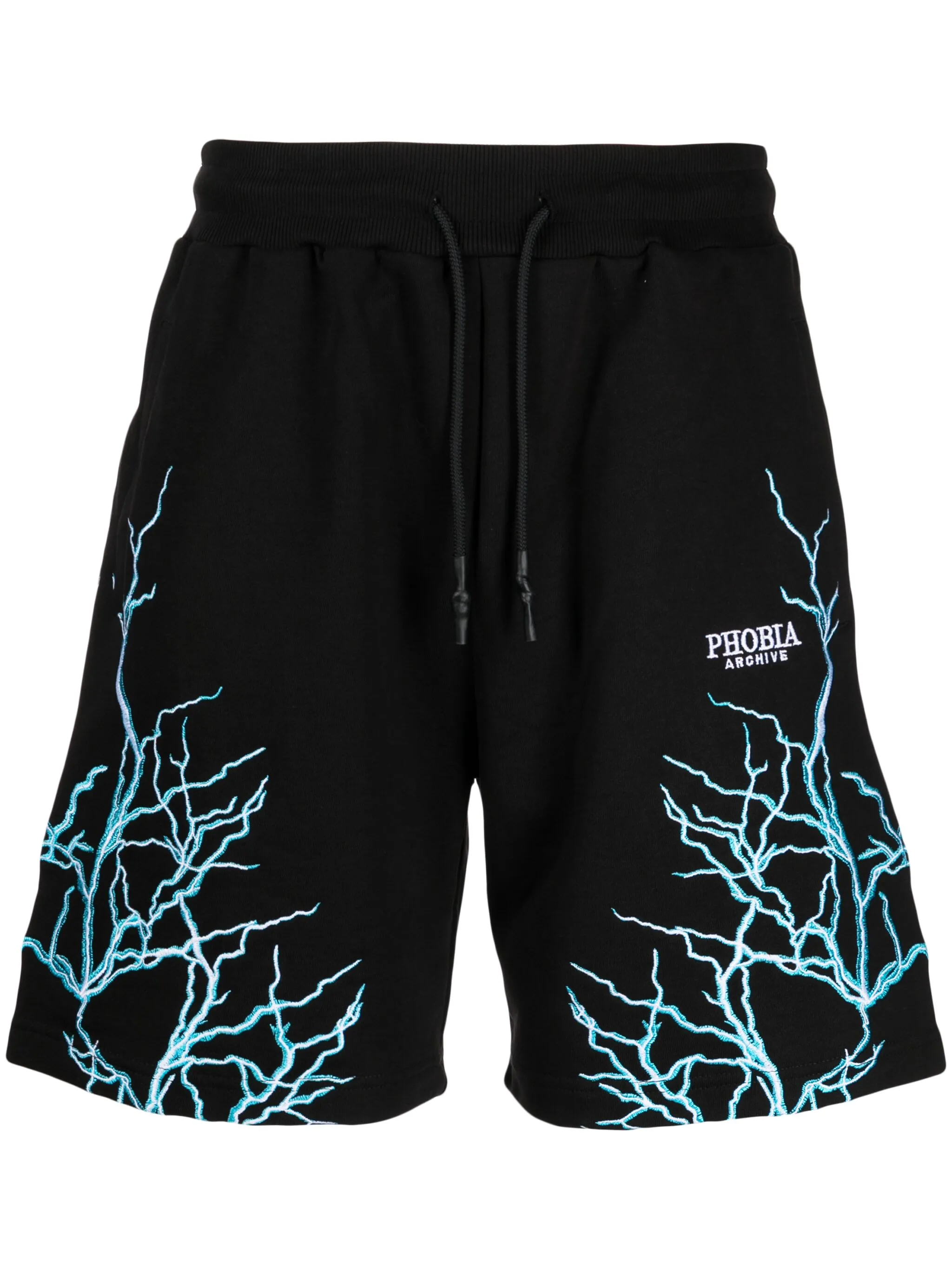 

Шорты с вышивкой Lightning Phobia, черный