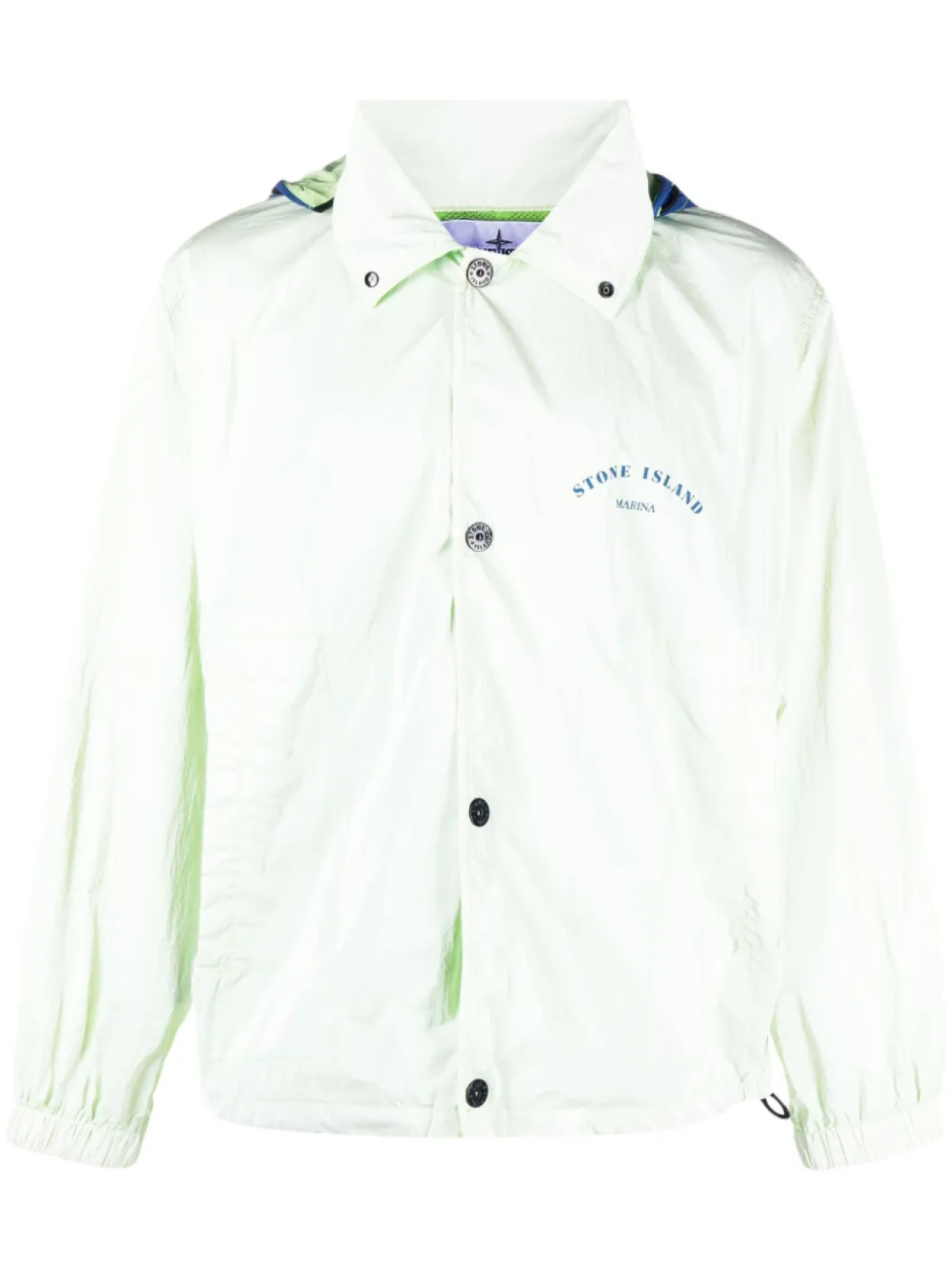 

Stone Island куртка Marina с капюшоном и логотипом, зеленый