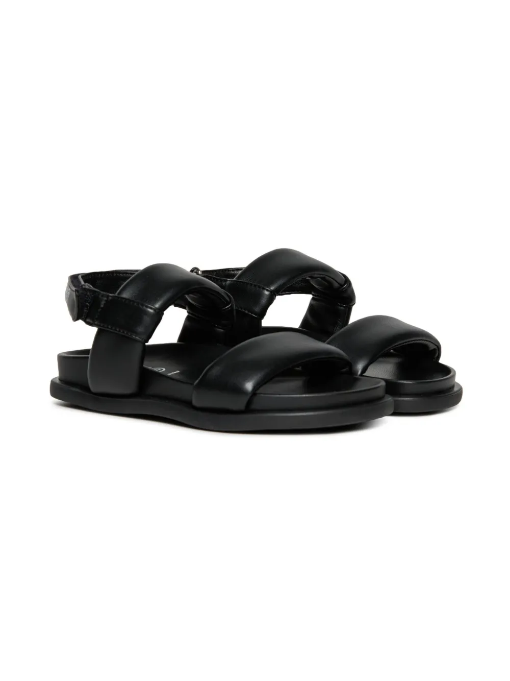 

Кожаные сандалии MM6 Maison Margiela Kids, черный