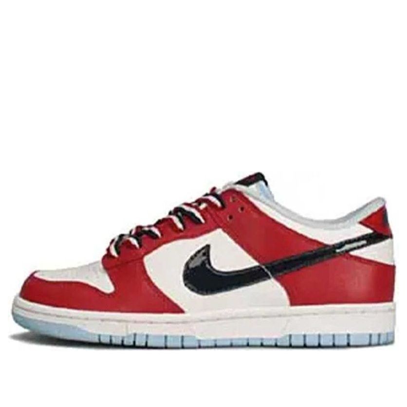 Кроссовки (WMNS) Nike Dunk Low 'White Mid Navy-Deep Red', белый