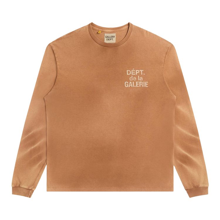 

Футболка Gallery Dept. French Long-Sleeve Tee 'Cocoa', коричневый