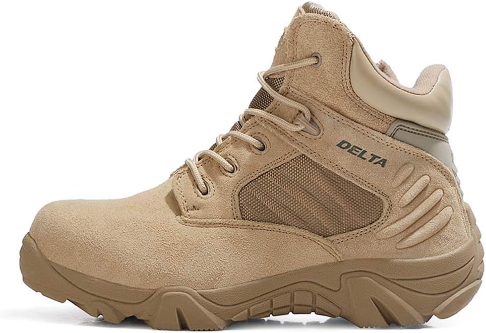 

Военные тактические ботинки Bitiger 18 см с дышащей легкой конструкцией, мужские армейские джунгли, пустынная обувь на щиколотку для мужчин, бежевый