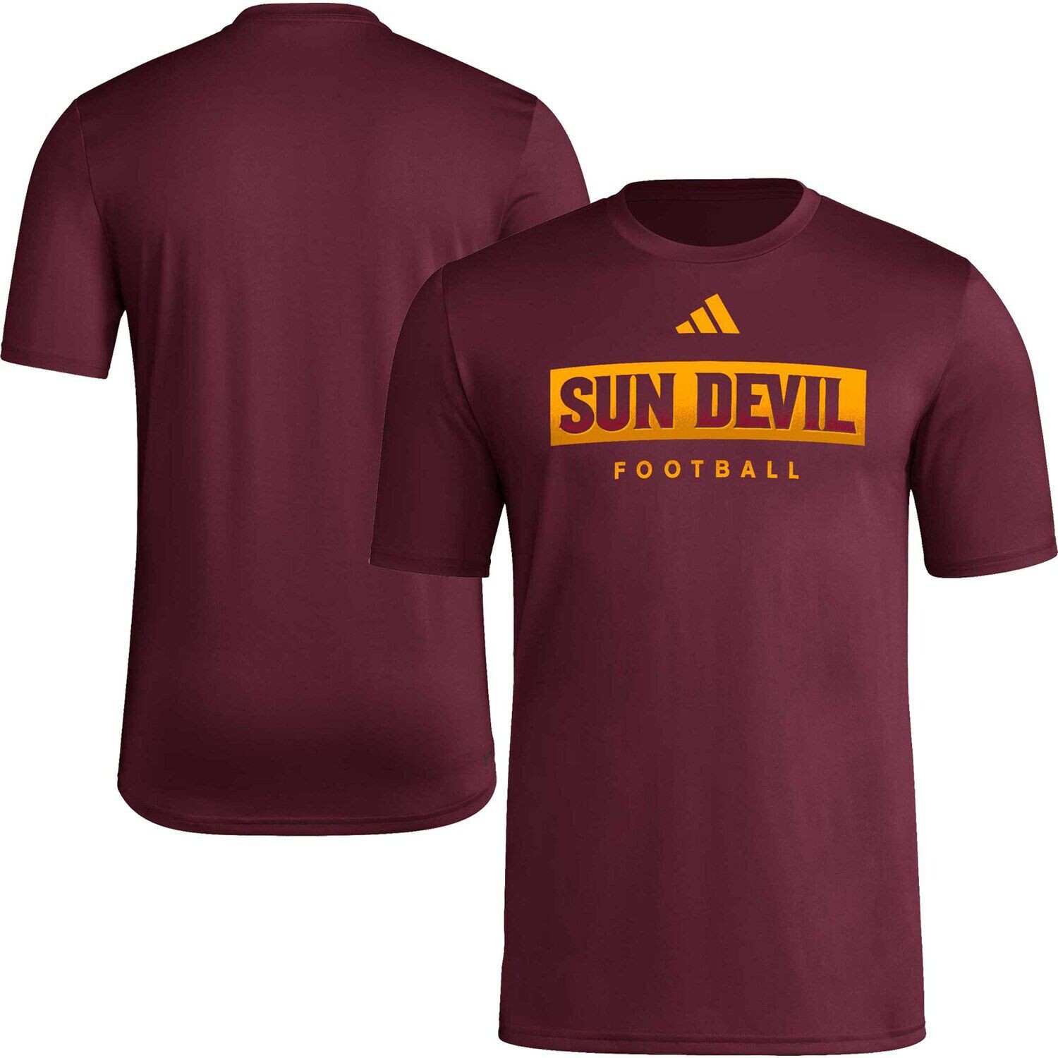 

Мужская темно-бордовая футболка Arizona State Sun Devils Football Practice AEROREADY Pregame adidas, Красный, Мужская темно-бордовая футболка Arizona State Sun Devils Football Practice AEROREADY Pregame adidas