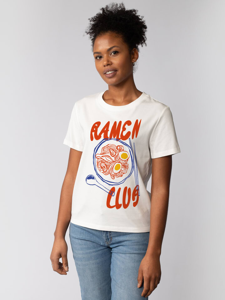 

Футболка wat Apparel T-Shirt Ramen Club, белый