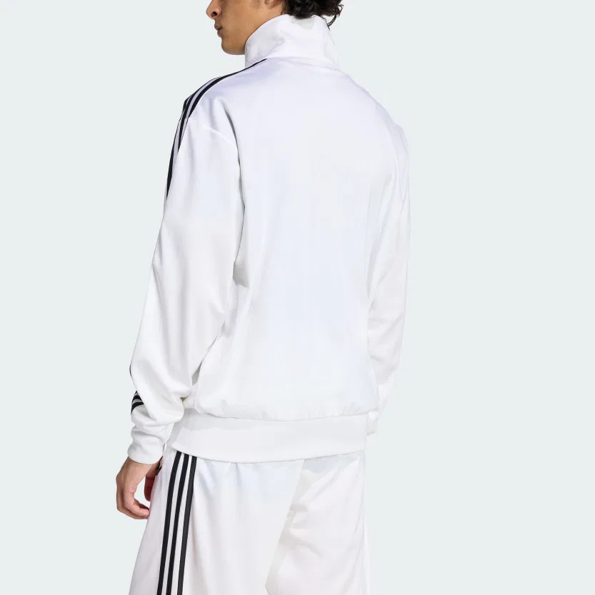 Толстовка на молнии с высоким воротом Adidas Originals, White — фото 4