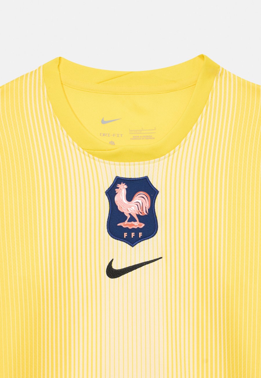 Топ Nike Performance WOMENS EC25 FRANCE GOALKEEPER JERSEY UNISEX, Lightening/Coconut Milk/Black/Yellow — фото 4