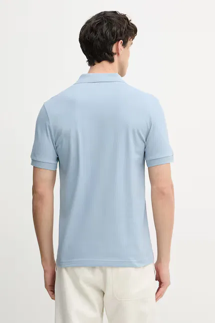Поло мужское slim fit BOSS Orange, синий — фото 3