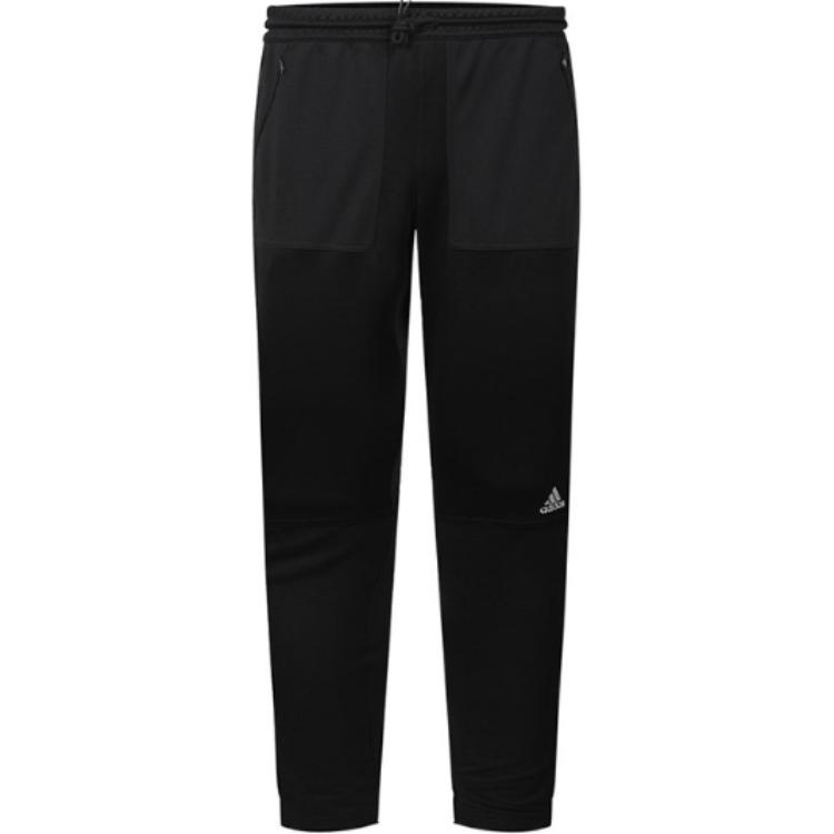 Adidas Трикотажные штаны M вязаные спортивные штаны мужские black — фото 3