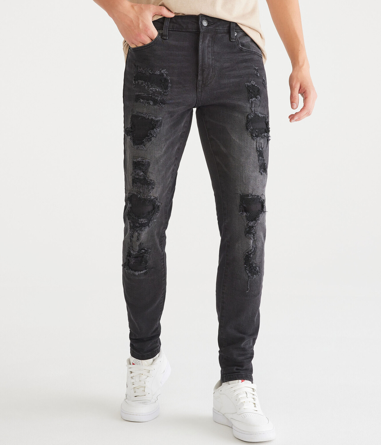 

Джинсы Super Skinny Performance с технологией TruTemp365 Aeropostale, черный
