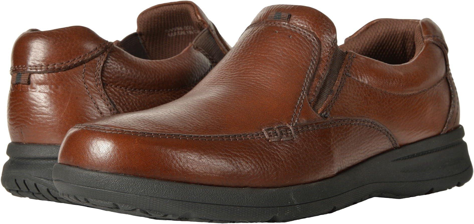 

Лоферы Cam Moc Toe Slip-On Nunn Bush, цвет Cognac Tumbled Leather