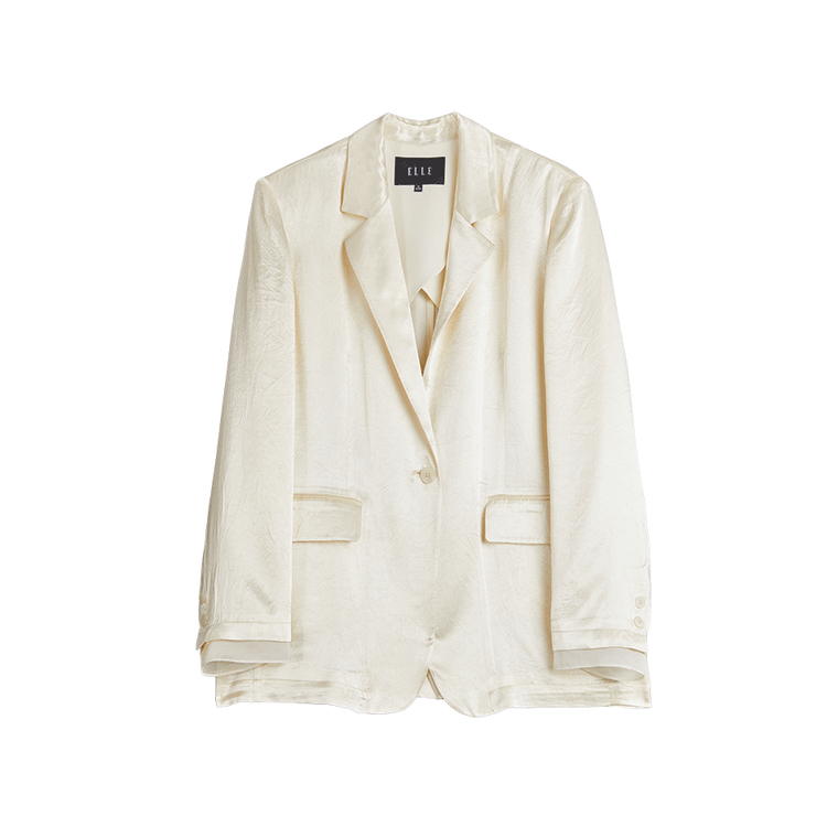 

ELLE Пиджак деловой костюм женский бежевый желтый