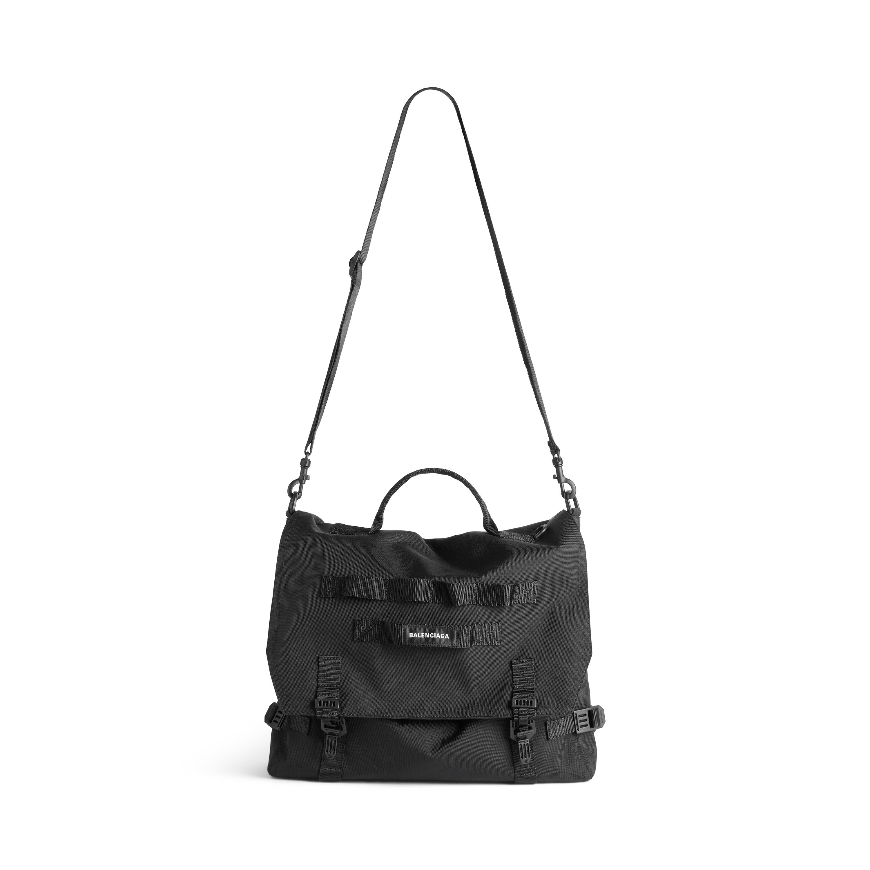 

Большая армейская сумка-мессенджер BALENCIAGA, черный