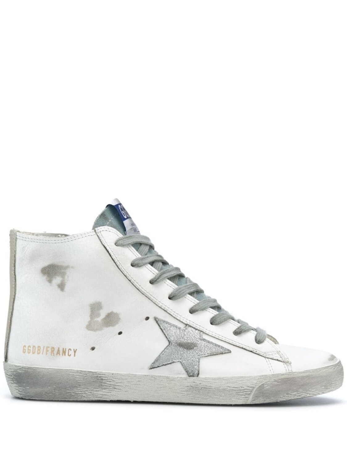

Golden Goose высокие кеды Francy, белый