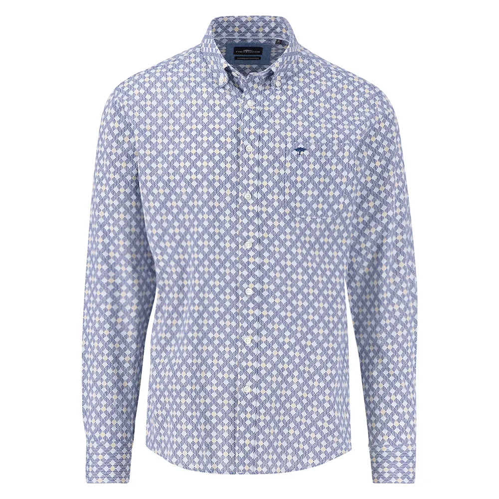 

Рубашка Fynch Hatton Blue Print, синий