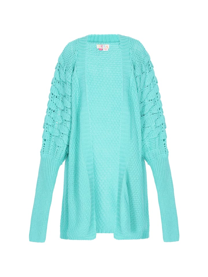 

Женский кардиган бирюзового цвета IZIA