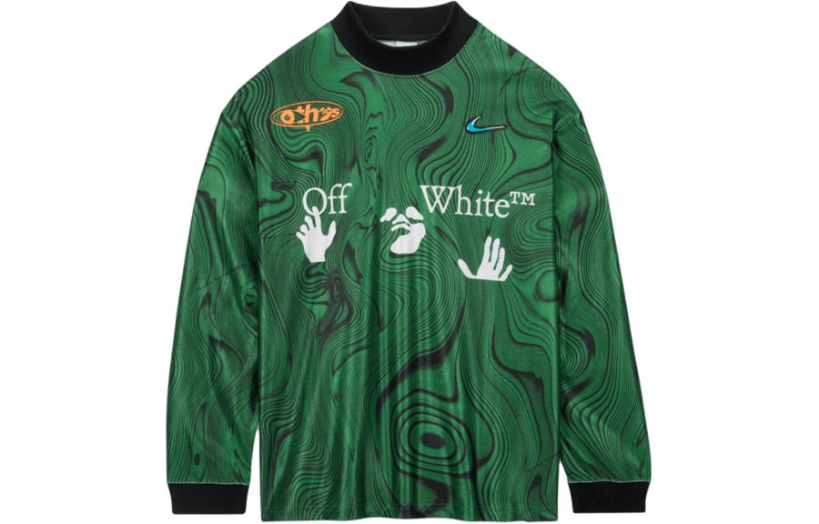 Джерси Nike x Off-White All Over Print Jersey Asia Sizing 'Kelly Green', зеленый — фото 2