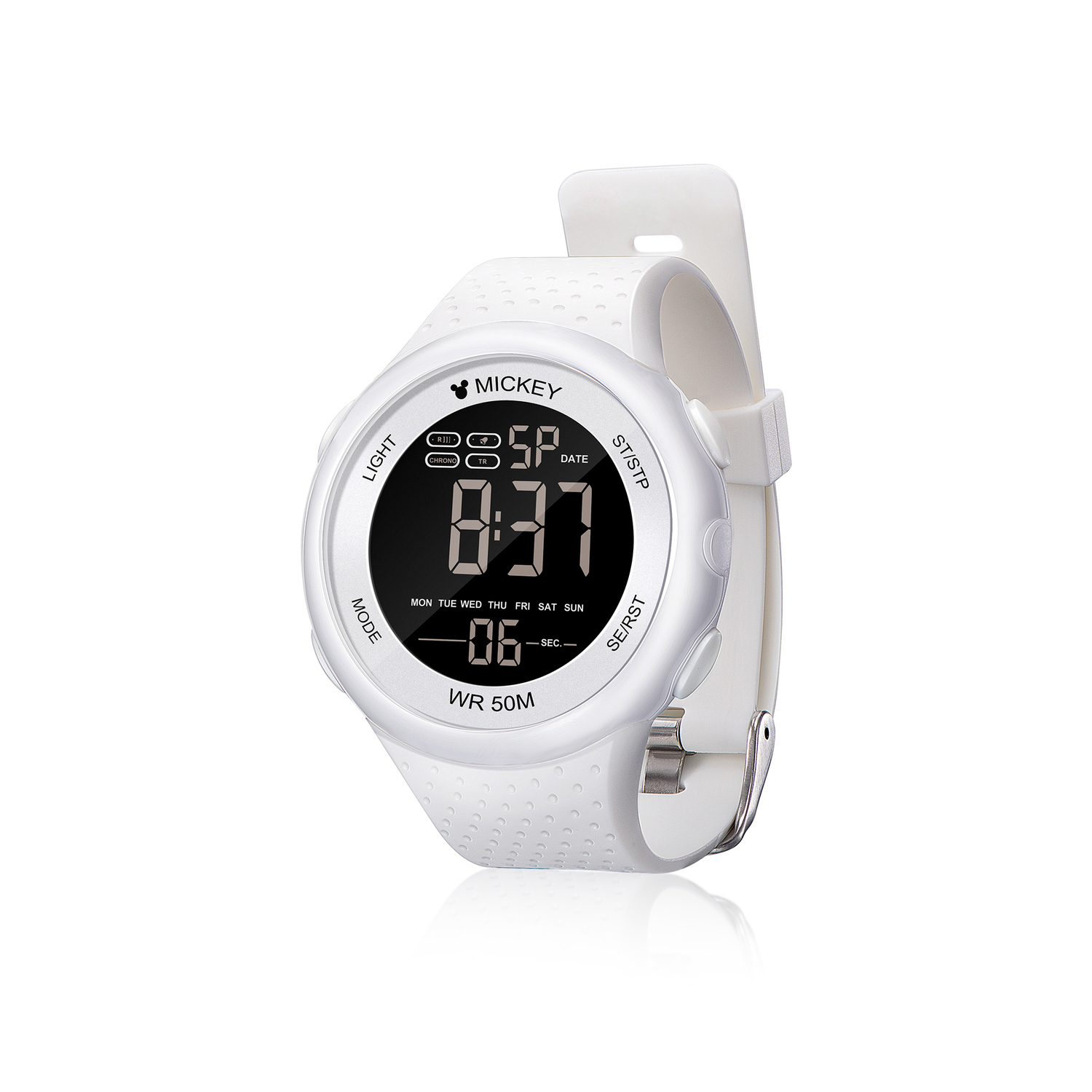 

Disney Часы Quartz Movement TPU Strap Watch Unisex White Dial, MK-15160 W1