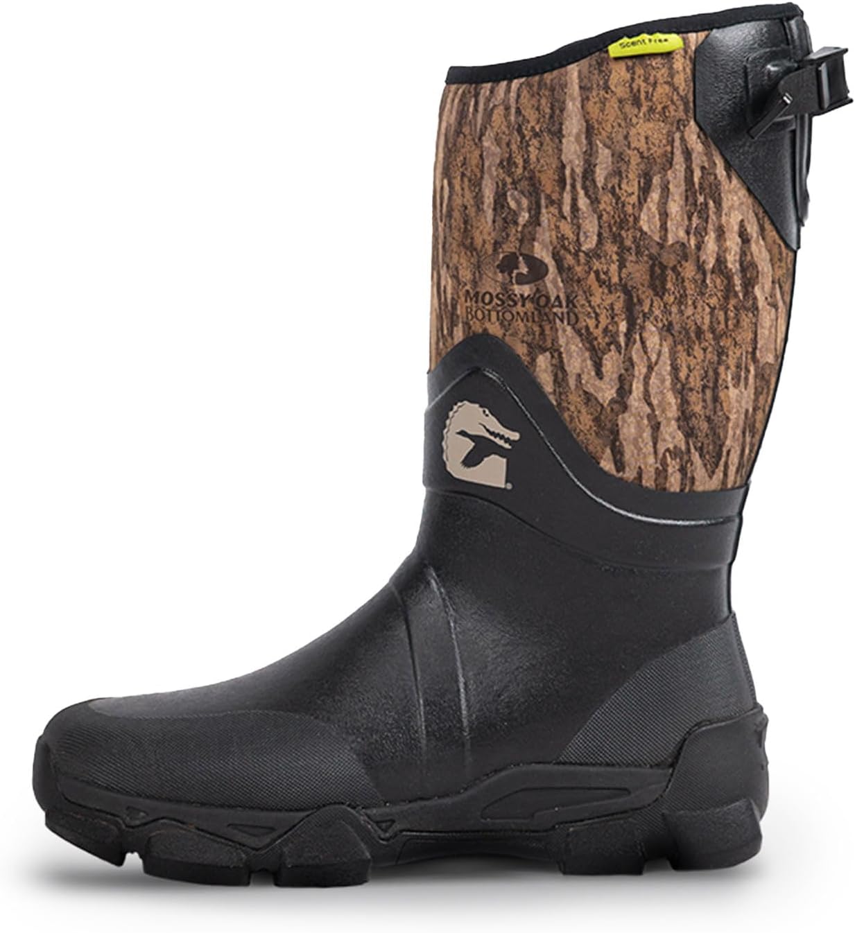 

Сапоги для охоты Gator Waders мужские Omega Flow, прочные и легкие, высота 36 см, с регулируемым голенищем и подкладкой из сетки, Mossy Oak Bottomland